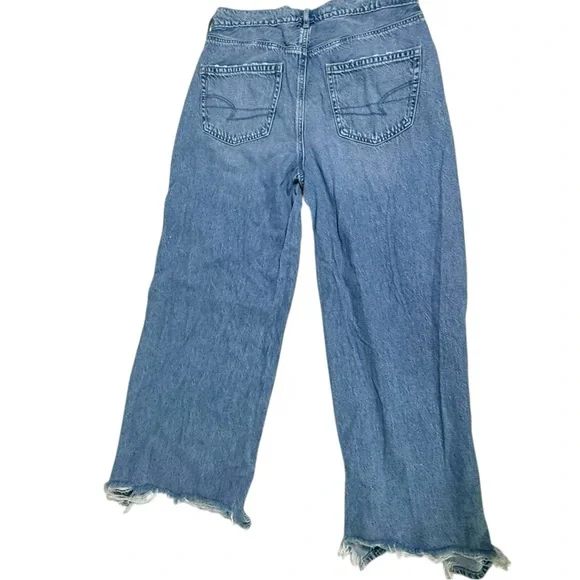 American Eagle High Rise Baggy Women's Jeans 10S - Picture 3 of 7